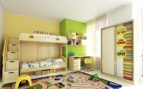 Детская комната Клаксон (Бежевый/корпус Клен) в Стрежевом - strezhevoj.katalogmebeli.com | фото 3