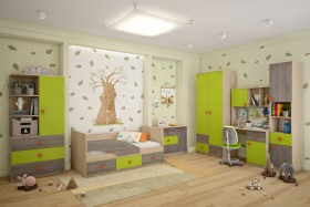 Детская комната Пуговка в Стрежевом - strezhevoj.katalogmebeli.com | фото 1