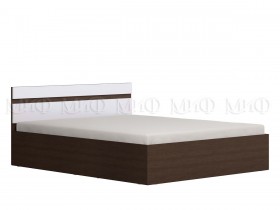 Ким кровать 1,4 (Венге/белый глянец) в Стрежевом - strezhevoj.katalogmebeli.com | фото