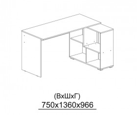 Компьютерный стол угловой СКМУ-4 белый в Стрежевом - strezhevoj.katalogmebeli.com | фото 3