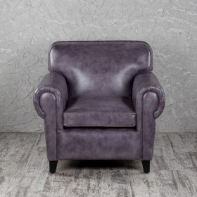 Кресло кожаное Элегант (Фиолетовый) в Стрежевом - strezhevoj.katalogmebeli.com | фото 4