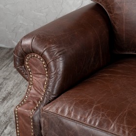 Кресло кожаное Лофт Аристократ (ширина 1100 мм) в Стрежевом - strezhevoj.katalogmebeli.com | фото 5
