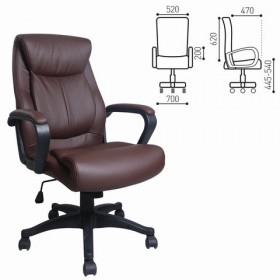 Кресло офисное BRABIX Enter EX-511 (коричневый) в Стрежевом - strezhevoj.katalogmebeli.com | фото 1