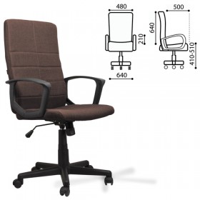Кресло офисное BRABIX Focus EX-518 (коричневый) в Стрежевом - strezhevoj.katalogmebeli.com | фото