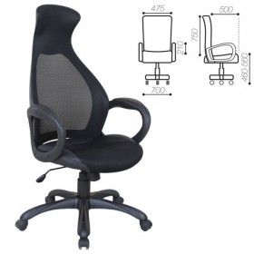 Кресло офисное BRABIX Genesis EX-517 (черное) в Стрежевом - strezhevoj.katalogmebeli.com | фото 1
