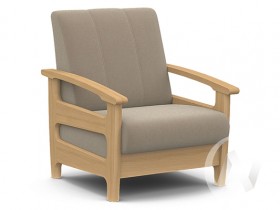 Кресло для отдыха Омега (бук лак/CATANIA LATTE) в Стрежевом - strezhevoj.katalogmebeli.com | фото
