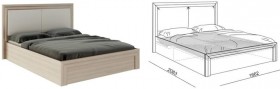 Кровать 1,6 Глэдис (М32) с подъемным механизмом Распродажа в Стрежевом - strezhevoj.katalogmebeli.com | фото 2