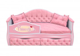 Кровать 160 серии Иллюзия 2 ящика 15 Бледно-розовый (подушки) в Стрежевом - strezhevoj.katalogmebeli.com | фото