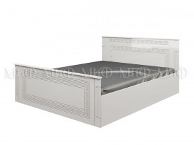 Кровать Афина-1 1,4 м (Белый/Белый глянец) в Стрежевом - strezhevoj.katalogmebeli.com | фото 1