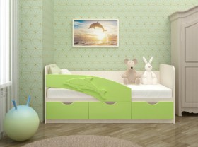 Кровать детская 1,6м Дельфин (Розовый металлик) в Стрежевом - strezhevoj.katalogmebeli.com | фото 2