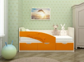 Кровать детская 1,6м Дельфин (Розовый металлик) в Стрежевом - strezhevoj.katalogmebeli.com | фото 4