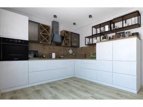 Модульная кухня Бронкс 1,8 м (Кварц) в Стрежевом - strezhevoj.katalogmebeli.com | фото 5