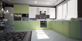 Модульная кухня Парма 1,6 м (Бирюза) в Стрежевом - strezhevoj.katalogmebeli.com | фото