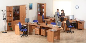 Мебель для персонала Альфа 61 Ольха в Стрежевом - strezhevoj.katalogmebeli.com | фото