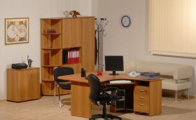 Мебель для персонала Рубин 42 Светлый миланский орех в Стрежевом - strezhevoj.katalogmebeli.com | фото 2