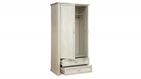 Шкаф для одежды "Сохо" (бетон пайн белый/2 ящика/зеркало) в Стрежевом - strezhevoj.katalogmebeli.com | фото 3