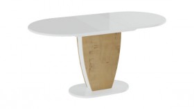 Стол обеденный «Монреаль» Тип 1 (Белый глянец/Бунратти) в Стрежевом - strezhevoj.katalogmebeli.com | фото 2