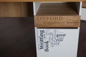 Стол с ящиками «Оксфорд» (Ривьера/Белый с рисунком) в Стрежевом - strezhevoj.katalogmebeli.com | фото 9