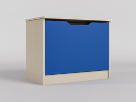 Ящик для игрушек Скай (Синий/корпус Клен) в Стрежевом - strezhevoj.katalogmebeli.com | фото