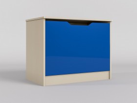 Ящик для игрушек Скай люкс (Синий/корпус Клен) в Стрежевом - strezhevoj.katalogmebeli.com | фото