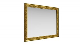 Зеркало навесное "Айрум"/(дуб кальяри / профиль: золото с орнаментом) в Стрежевом - strezhevoj.katalogmebeli.com | фото